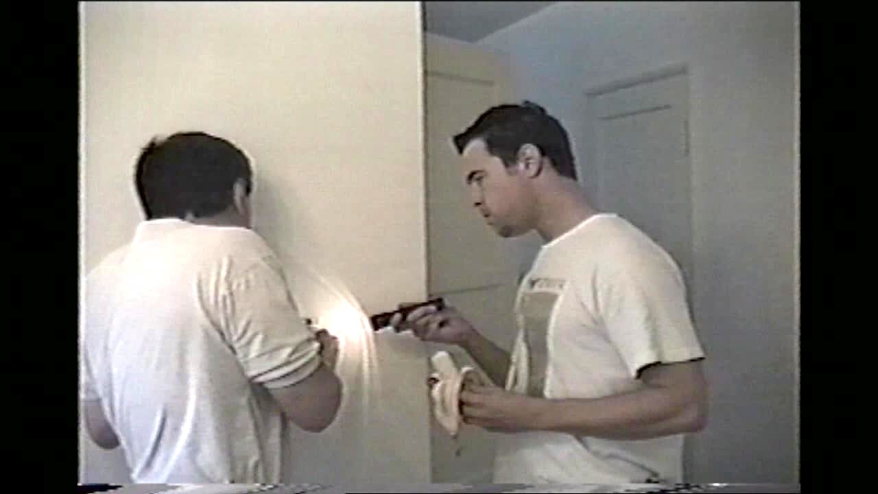 Video thumbnail showing: Practical Joke. Man pretends to get electrocuted to scare his friend; with banana   BANANA ELECTROCUTION SCARE